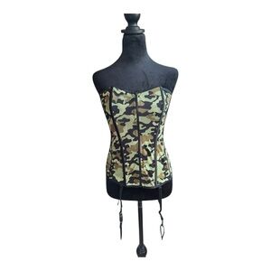 Camouflage Bustier Top